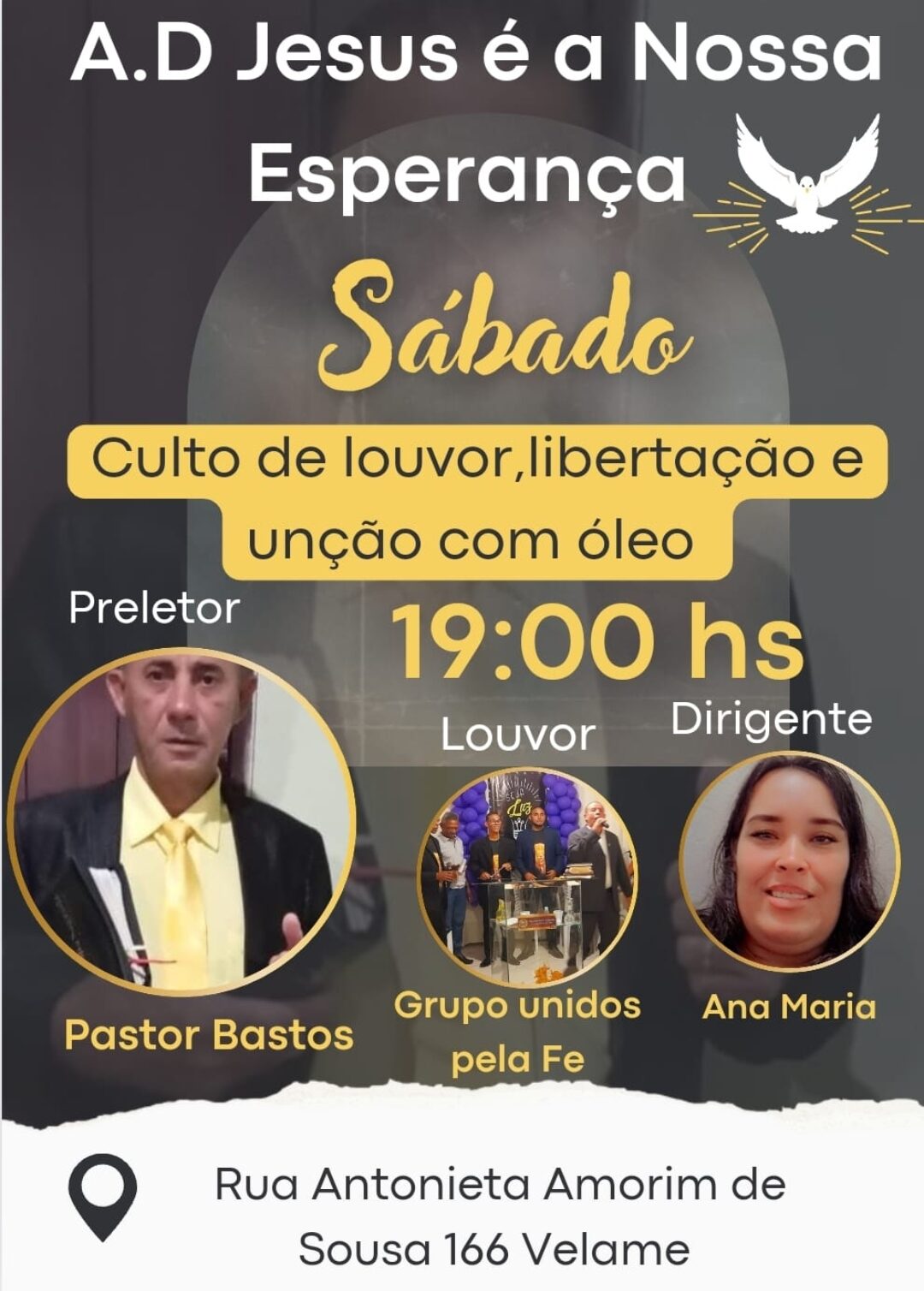 culto de louvor,libertação e unção com oleo em campina grande pb